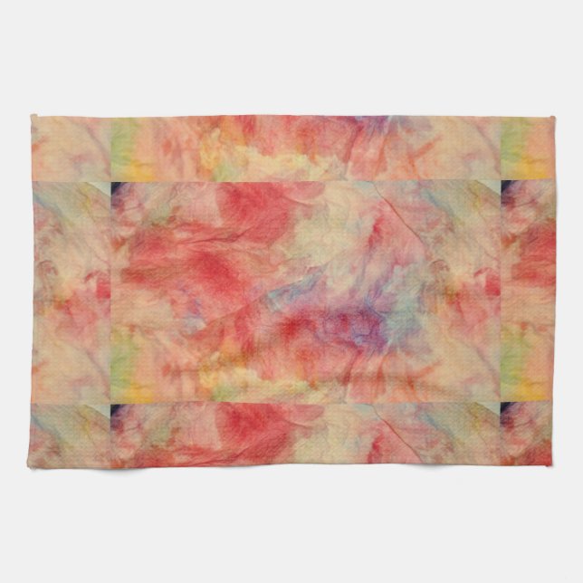 Pink Marble Tea Towel (Horizontal)