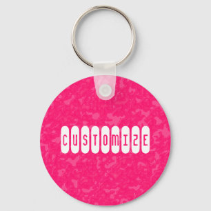 Pink Marble - Template Key Ring