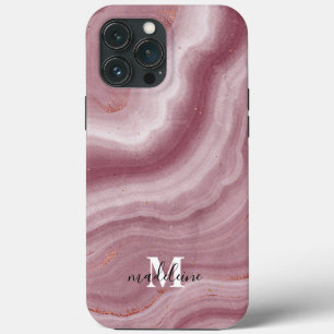 Pink Marble Texture Elegant Phone Case For Her