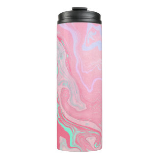 Pink Marble Thermal Tumbler
