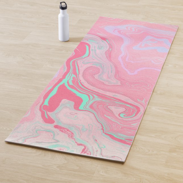 Pink Marble Yoga Mat (In Situ)