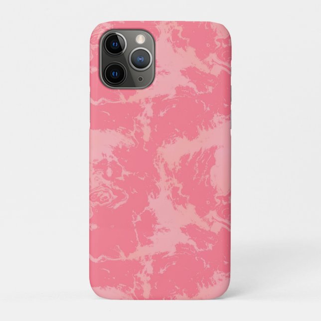 Pink Marbled Cloud abstract Case-Mate iPhone Case (Back)