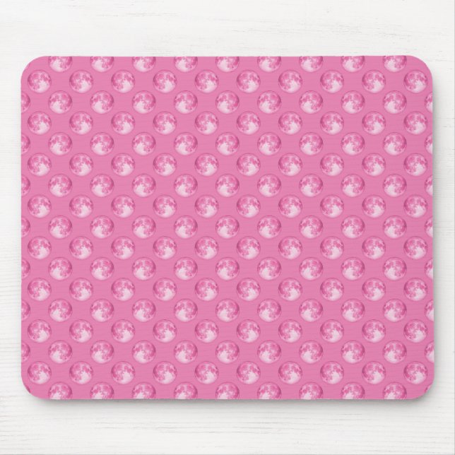 Pink Marbles Pattern Mouse Mat (Front)