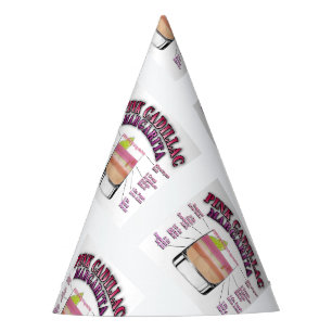 PINK MARGARITA Cocktail Recipe Art Party Hat