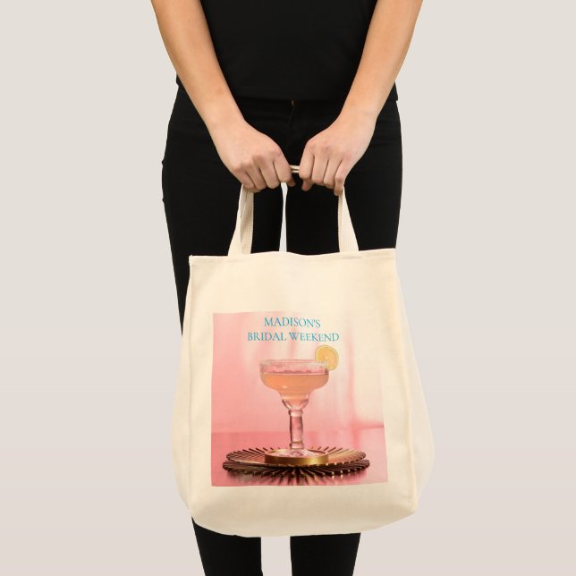 Pink Margarita & Lime  bridal shower weekend   Tote Bag (Front (Product))