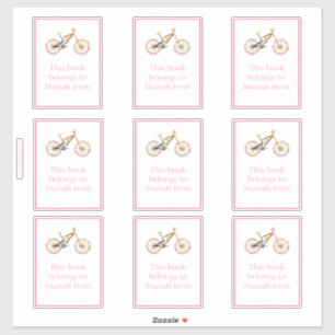 Pink Mariah Mountain Bike Bookplate