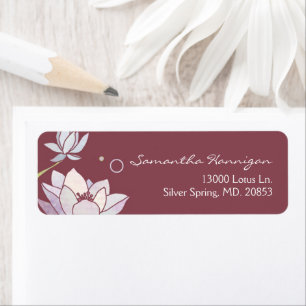 Pink Marsala Zen Lotus Business