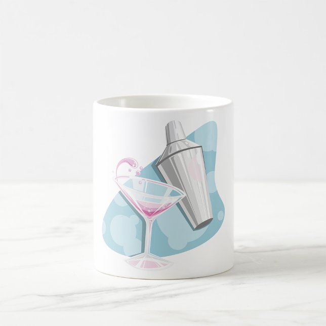 Pink Martini Cocktail and Silver Shaker Coffee Mug (Creator Uploaded)