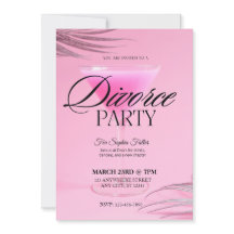 Pink Martini Glass Divorce Party