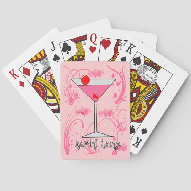 Pink Martini - Martini Lounge Bicycle Playing Card (Back)