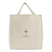 Pink Martini Personalised Embroidered Bag