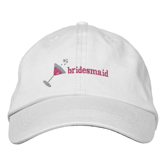 Pink Martini Personalised Embroidered hat (Front)