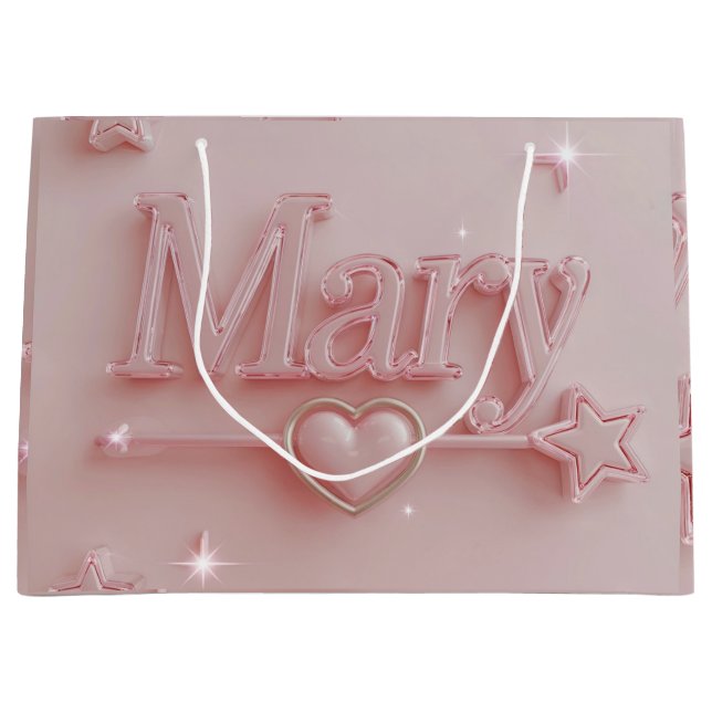 Pink Mary Starry Gift Bag (Front)