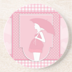 pink maternity coaster