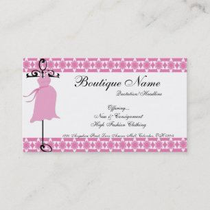Pink Maternity Dress Boutique Business Cards