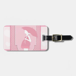 pink maternity luggage tag