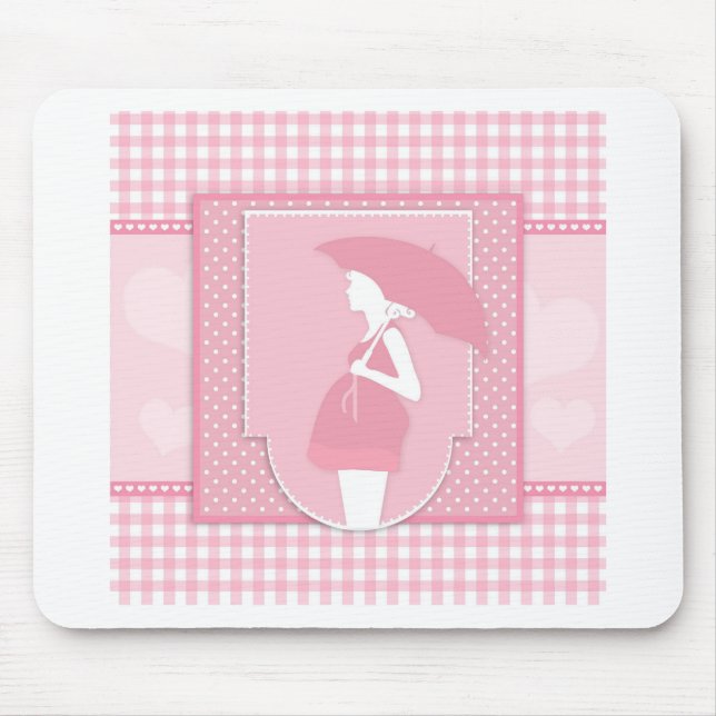 pink maternity mouse mat (Front)