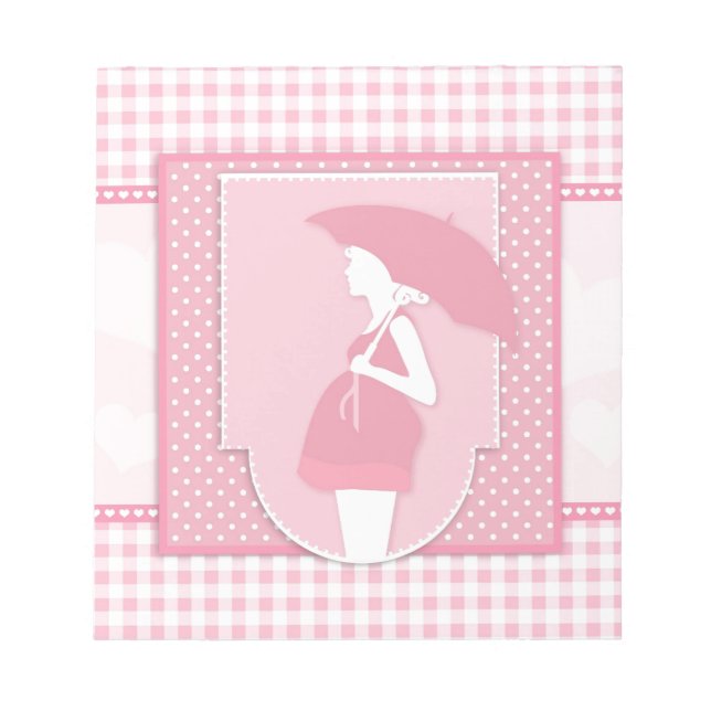 pink maternity notepad (Front)