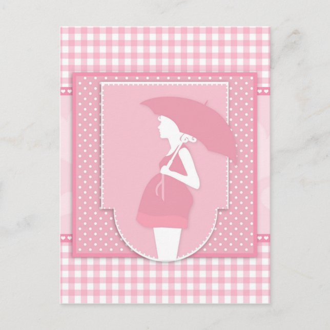 pink maternity postcard (Front)