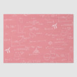 Pink Mathematic Formulas Equations Tissue Paper<br><div class="desc">Great mathematics tissue paper for your gift wrapping. Either for graduations,  birthdays or even teacher's appreciation day,  this tissue paper is the perfect complement to use in your gifts to your special math nerd person. Illustrated and designed by Patricia Alvarez.</div>