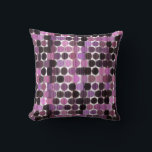 Pink, Mauve and black rose geometric Cushion<br><div class="desc">Pink, Mauve and black rose geometric</div>