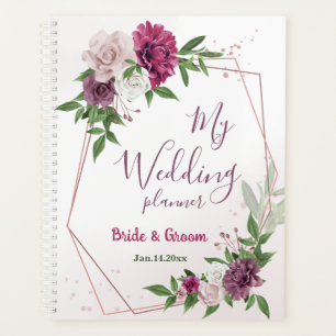 pink mauve flowers greenery wedding planner
