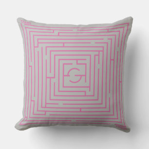 Pink Maze Cushion
