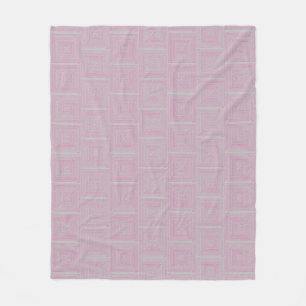 Pink Maze Fleece Blanket
