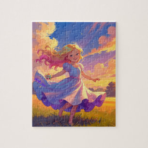 pink me field jigsaw puzzle