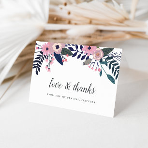 Pink Meadow   Elegant Floral Thank You