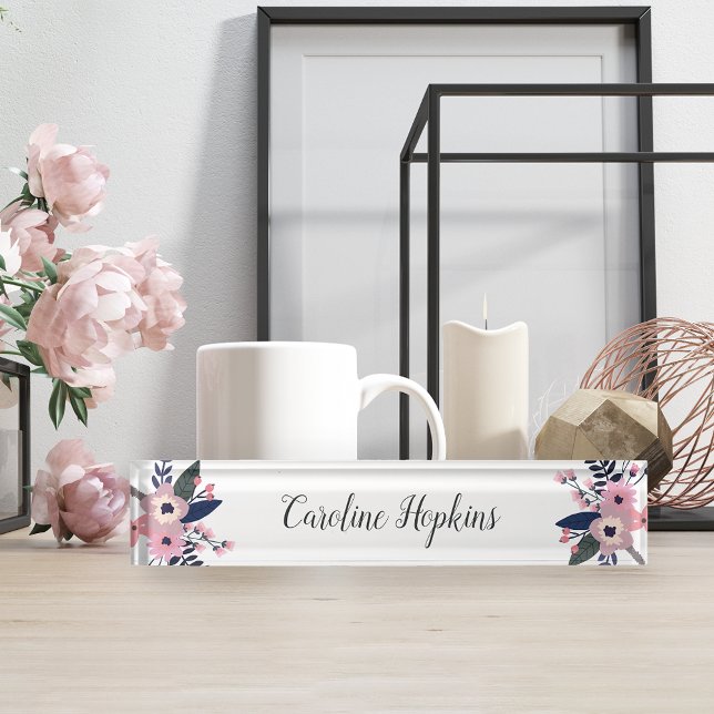 Pink Meadow | Floral Nameplate (Creator Uploaded)