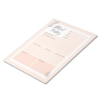 Pink Medical History-Taking Notepad