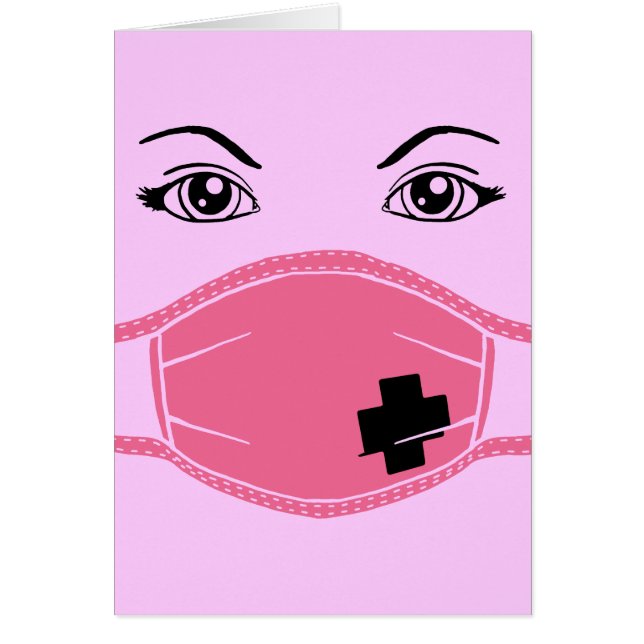 Pink Medical Mask Graphic (Front)