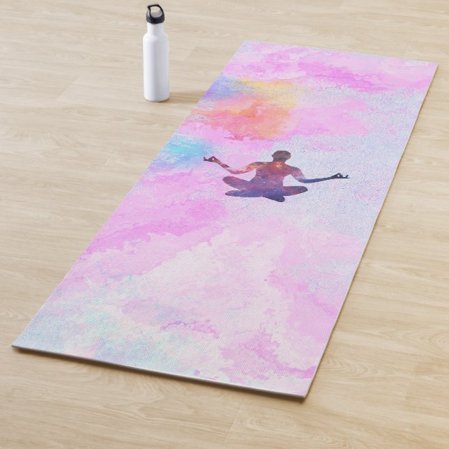 Pink meditation  yoga mat (In Situ)
