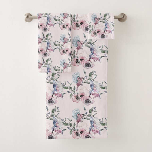 Pink Melody  Bath Towel Set (Insitu)