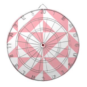 Pink Melon Geometric Deco Cube Pattern Dartboard