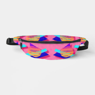 Pink Memphis Neon Fun Epic Triangles Bum Bags