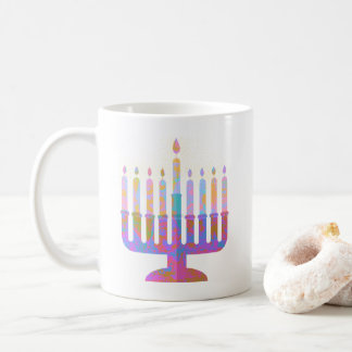 Pink Menorah Coffee Mug