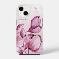 Pink Merlot Peonies Buds Personalised