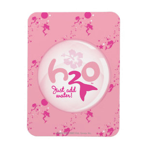 Pink Mermaid Pattern Magnet