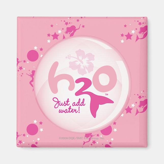 Pink Mermaid Pattern Magnet (Front)