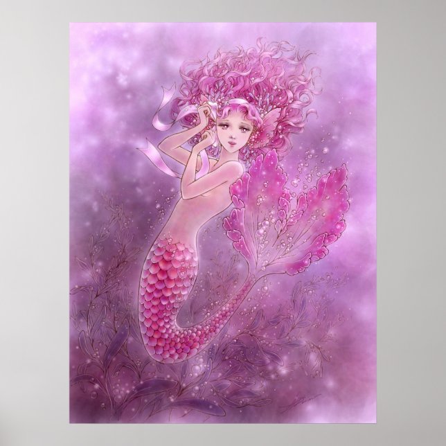 Pink Mermaid Print (Front)
