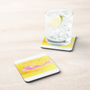 pink mermaid swimming coaster