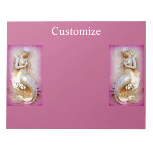 Pink mermaid Thunder_Cove Notepad