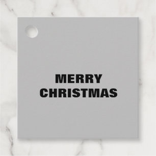 PINK MERRY CHRISTMAS SIMPLE  FAVOR TAGS