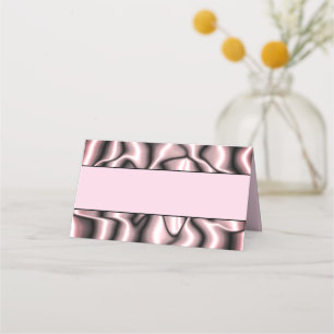 Pink Metal Place Cards