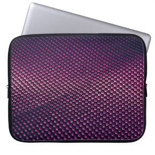 Pink metallic futuristic abstract background. laptop sleeve