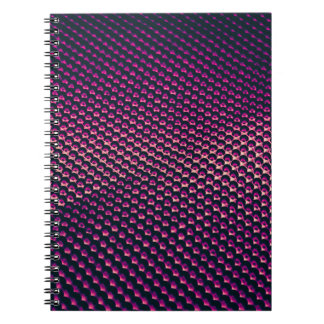 Pink metallic futuristic abstract background. notebook