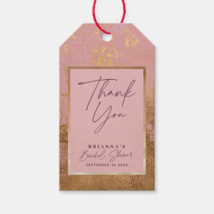 Pink Metallic & Rose Gold Favour Gift Tags
