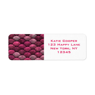 Pink Metallic Scales Texture